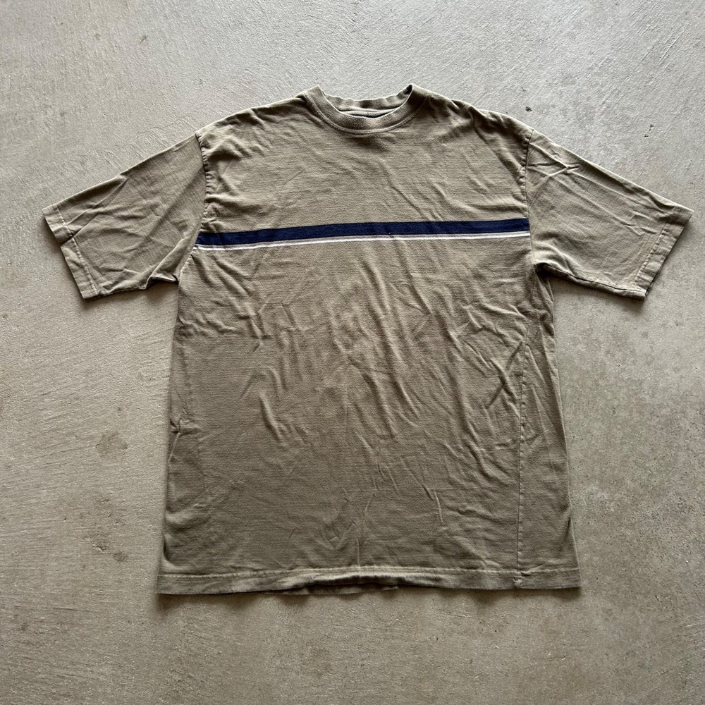 Vintage 90s Rue21 Shirt Size‎ XL Green Striped Essential
